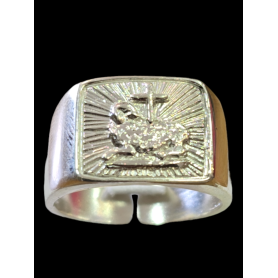 Anello Episcopale Agnello - Argento 925