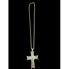 Croce Pettorale Spirito Santo - Argento 925 - dorato (Completa di Catena)