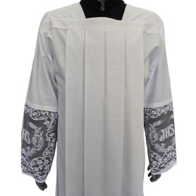 Camice con pizzo cm 30 Foderato NERO
