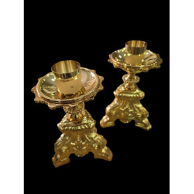 Candelieri d'Altare art. C54 oro (COPPIA)