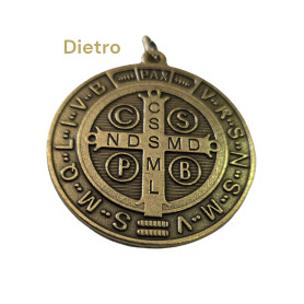 Medaglia San Benedetto (Gigante) cm 5,5 - BRONZATA