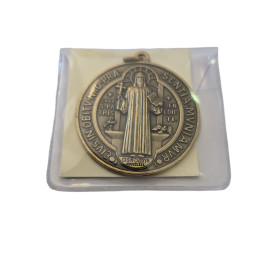Medaglia San Benedetto (Gigante) cm 5,5 - BRONZATA