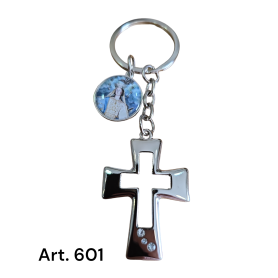 Portachiavi con croce - personalizzabile