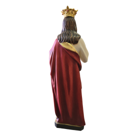 Gesù Cristo Re dell'Universo - scultura in legno - cm 35