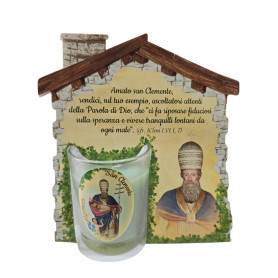 Candela profumata con casetta personalizzabili.