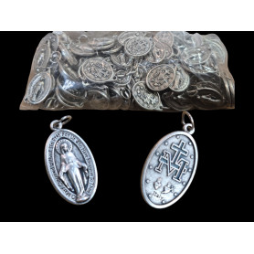 Medaglia Miracolosa, confezione 100 pz. cm 1,8x2.