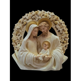 Sacra famiglia mod. Ghirlanda cm 12 (Colorata)