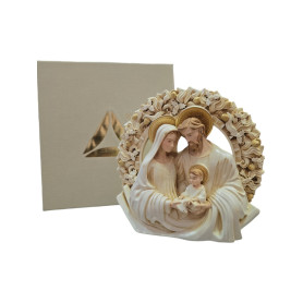 Sacra famiglia mod. Ghirlanda cm 12 (Colorata)
