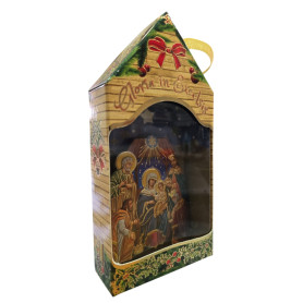 Casetta con presepe scontornato