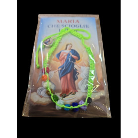 Bracciale Madonna che scioglie i nodi con libretto