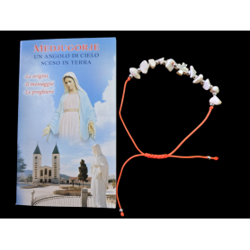 Bracciale con libretto Madonna di Medjugorie