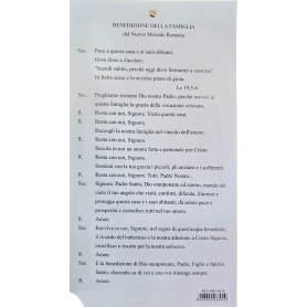Cartoncini per Benedizione delle famiglie B135 (Conf. 100 pz)