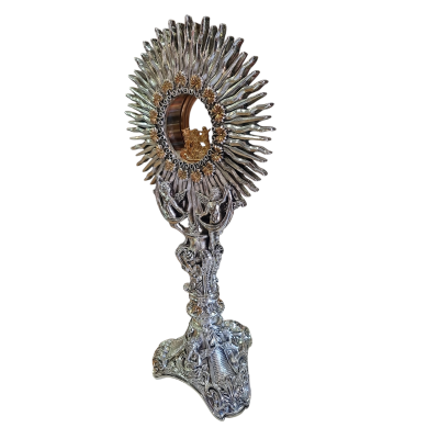 Ostensorio barocco ricco "Angeli" cm 46