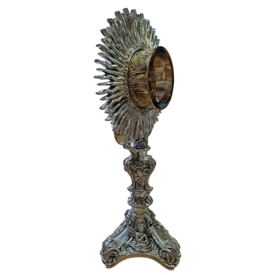 Ostensorio barocco ricco "Angeli" cm 46