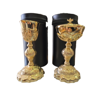 Set Calice, Pisside e patena mod. "Barocco ricco" cm 26
