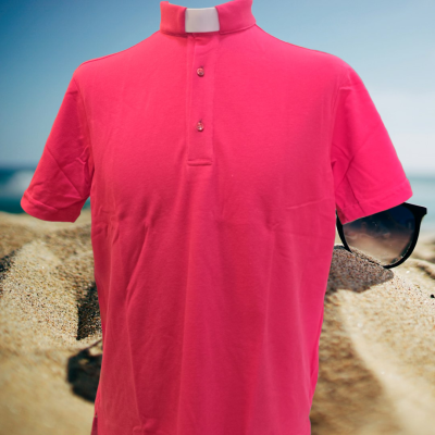 Polo Sacerdotale colore corallo