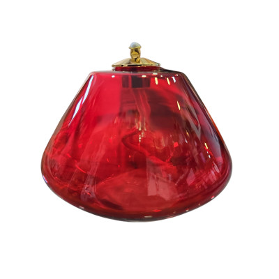 Lampada in vetro rosso - cod. 1491 - ml 500