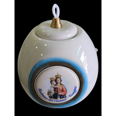 Lampada in porcellana personalizzabile.