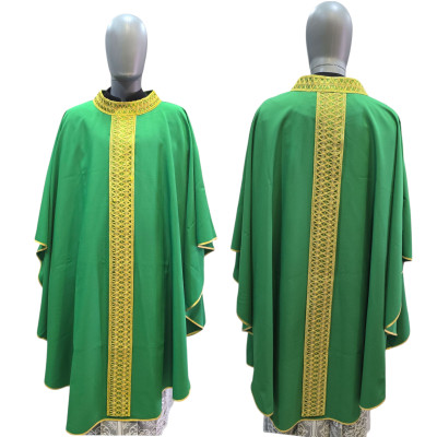 Casula modello Ebron - Verde Papale