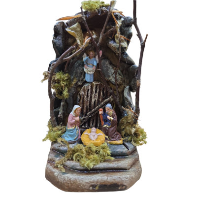 Presepe stile '700 napoletano in terracotta