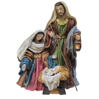 Sacra Famiglia in resina