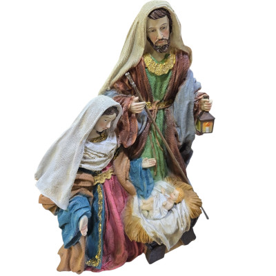 Sacra Famiglia in resina