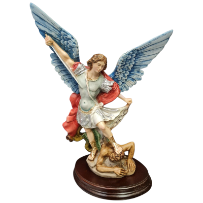 Statua San Michele cm 23