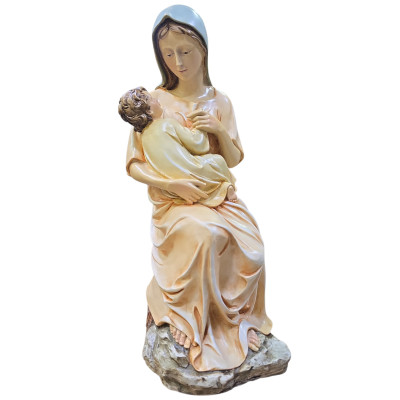 Statua Madonna con Bambino cm 55