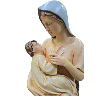 Statua Madonna con Bambino cm 55