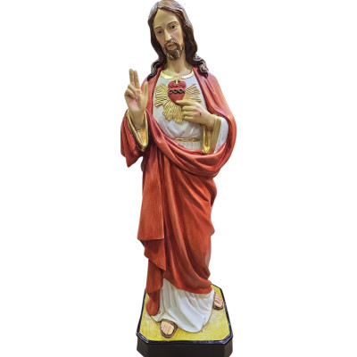 Statua Cuore di Gesù cm 62