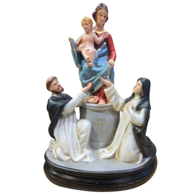 Statua Madonna di Pompei cm 35 x 25.