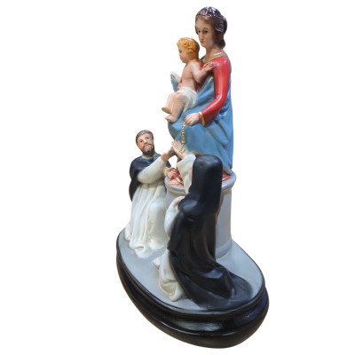 Statua Madonna di Pompei cm 35 x 25.