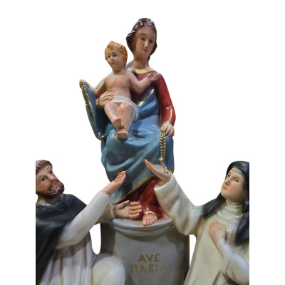 Statua Madonna di Pompei cm 35 x 25.