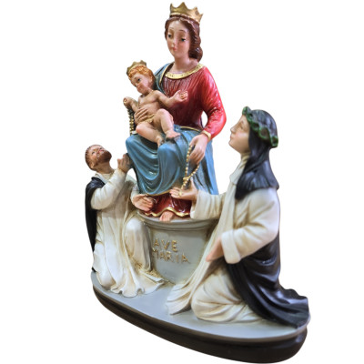 Statua Madonna di Pompei cm 21