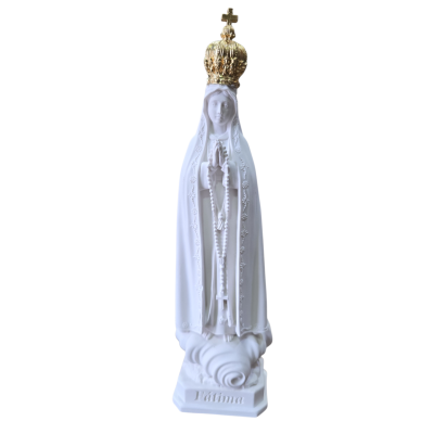 Statua Madonna di Fatima cm 20 Bianca