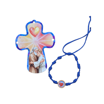 Bracciale in Corda con Croce - Festa del Perdono