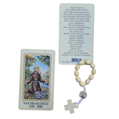 Decina San Francesco con Card Plastificata