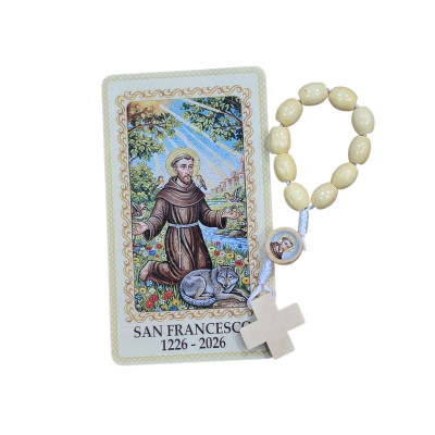 Decina San Francesco con Card Plastificata