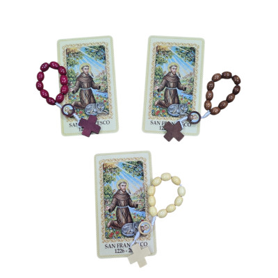 Decina San Francesco con Card Plastificata