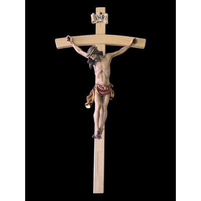 Croce 80 cm con Cristo in legno cm 40.