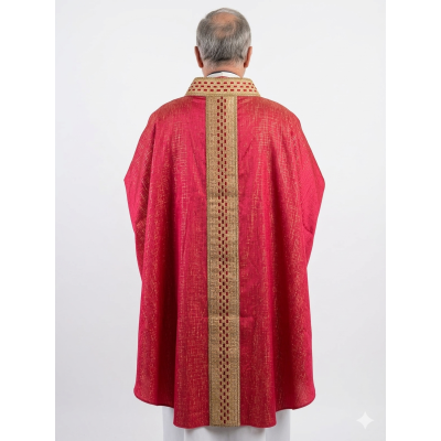 Casula mod. intreccio colore rosso