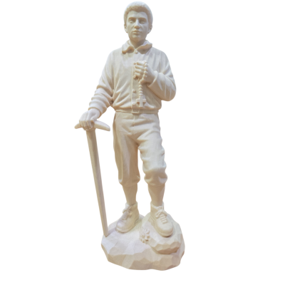 Scultura in Legno San Piergiorgio Frassati cm 20