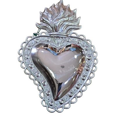 Ex voto - Cuore cm 7x11 Metallo