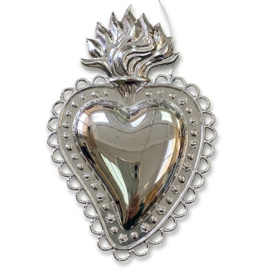 Ex voto - Cuore cm 16,5 x 11 - Metallo