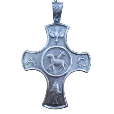 Croce Pettorale - Agnus Dei - Argento 925%