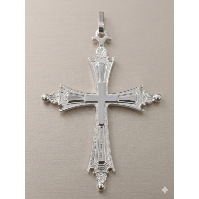 Croce Pettorale - mod. Papa Leone - Argento 925