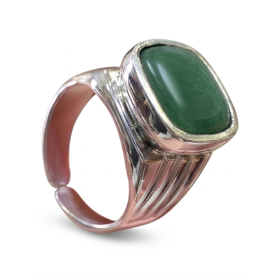 Anello Episcopale con Pietra verde - Arg. 925%