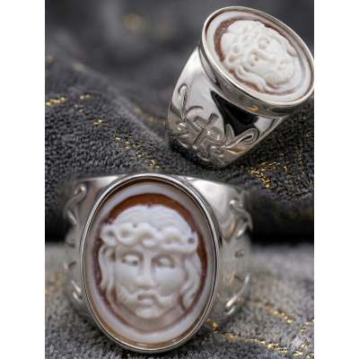 Anello Episcopale - Ecce Homo - Argento 925%