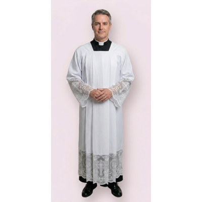 Camice con pizzo alto cm 30