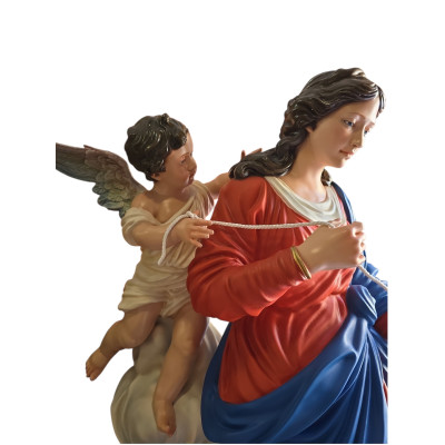 Statua Madonna che scioglie i nodi cm 130 x 60